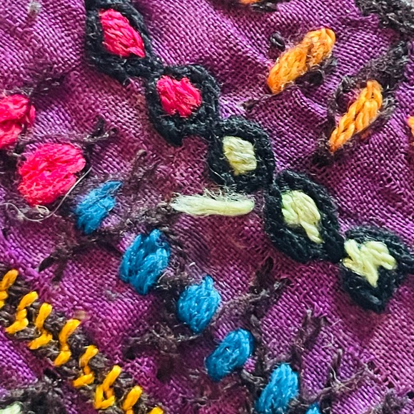 Free people purple card case. Measures approximately 4 x 5”. New! - Picture 2 of 9